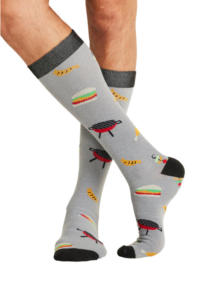 Cherokee Legwear Men's MPRINTSUPPOR Men's 10-15mmHg Compression Socks