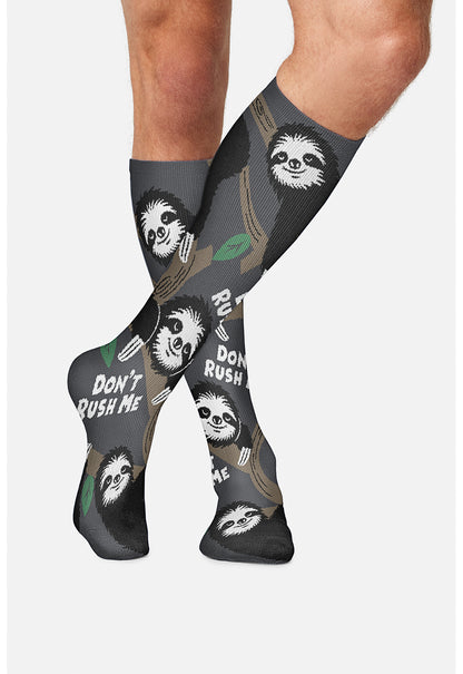 Cherokee Legwear Men's MPRINTSUPPOR Men's 10-15mmHg Compression Socks
