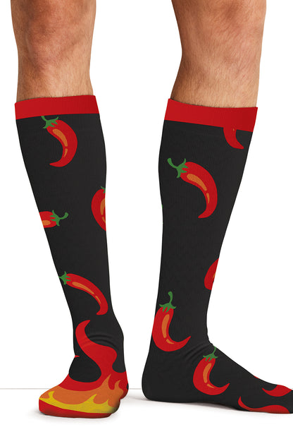 Cherokee Legwear Men's MPRINTSUPPOR Men's 10-15mmHg Compression Socks