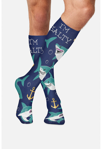 Cherokee Legwear Men's MPRINTSUPPOR Men's 10-15mmHg Compression Socks