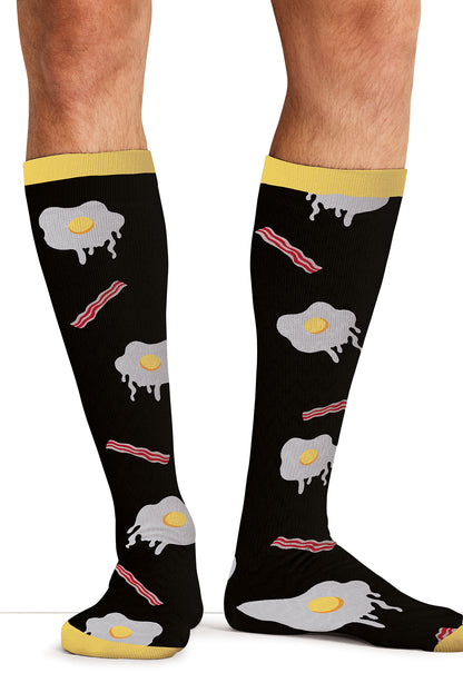 Cherokee Legwear Men's MPRINTSUPPOR Men's 10-15mmHg Compression Socks
