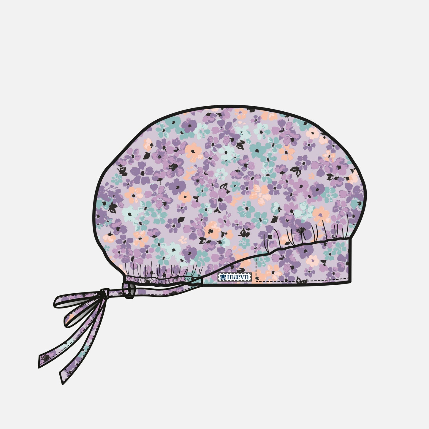 Maevn Scrub Cap NC325 Printed Unisex Bouffant Cap