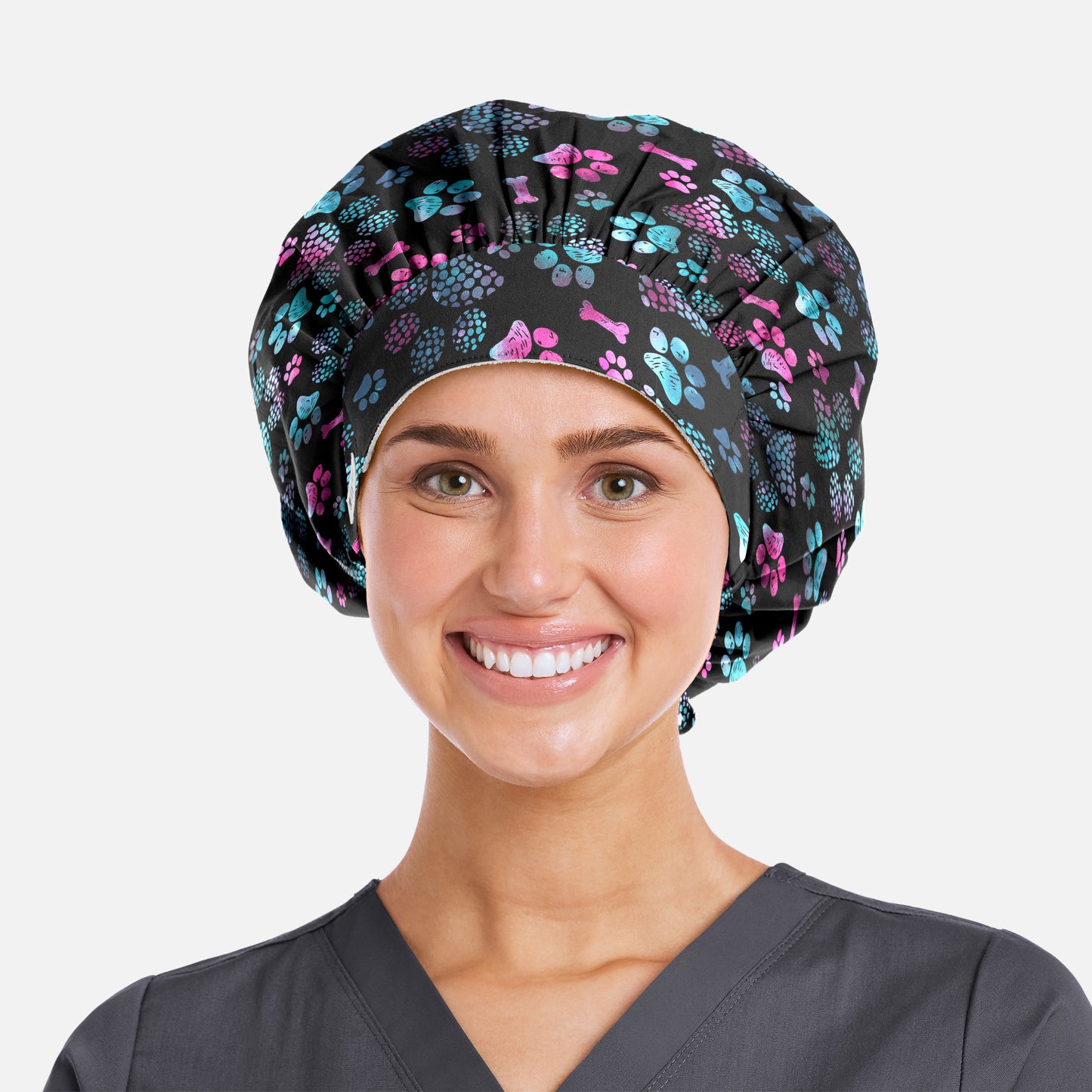 Maevn Scrub Cap NC325 Printed Unisex Bouffant Cap