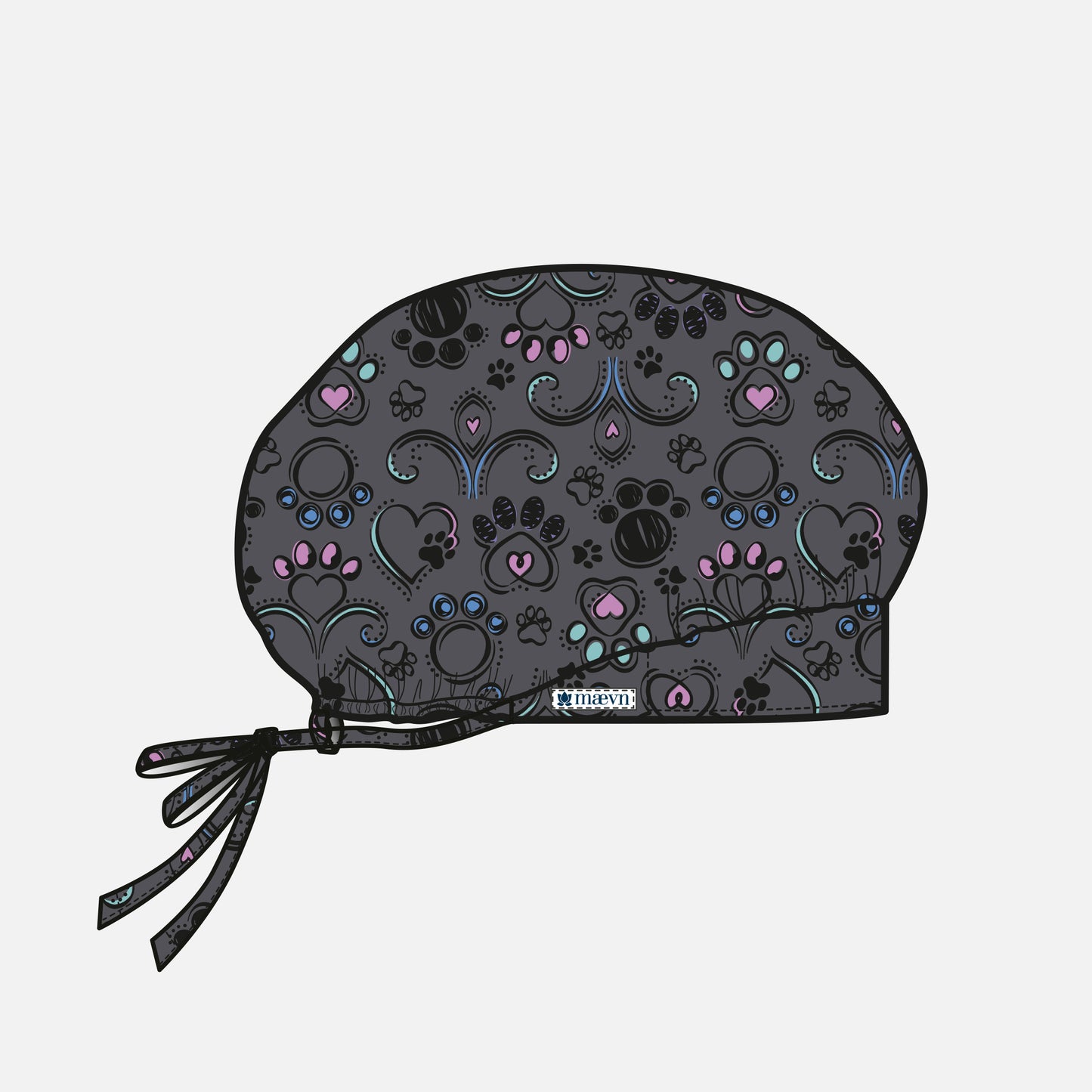 Maevn Scrub Cap NC325 Printed Unisex Bouffant Cap