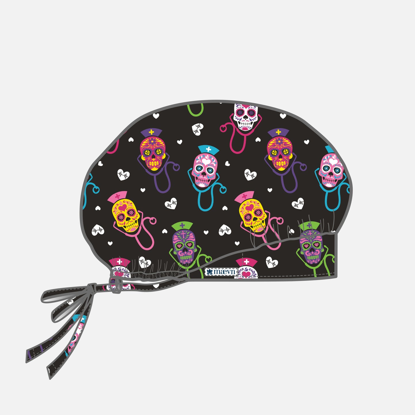 Maevn Scrub Cap NC325 Printed Unisex Bouffant Cap