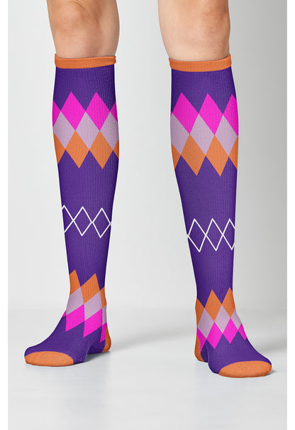 Cherokee Legwear Women's PRINTSUPPOR Women's 10-15mmHg Compression Socks