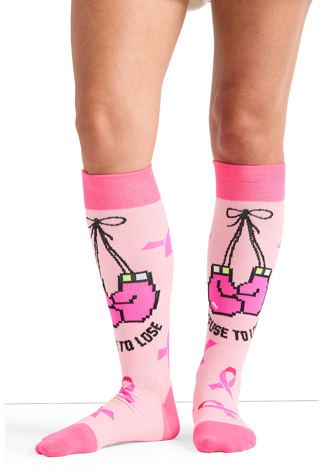 Cherokee Legwear Women's PRINTSUPPOR Women's 10-15mmHg Compression Socks