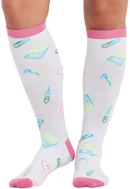 Cherokee Legwear Women's PRINTSUPPOR Women's 10-15mmHg Compression Socks