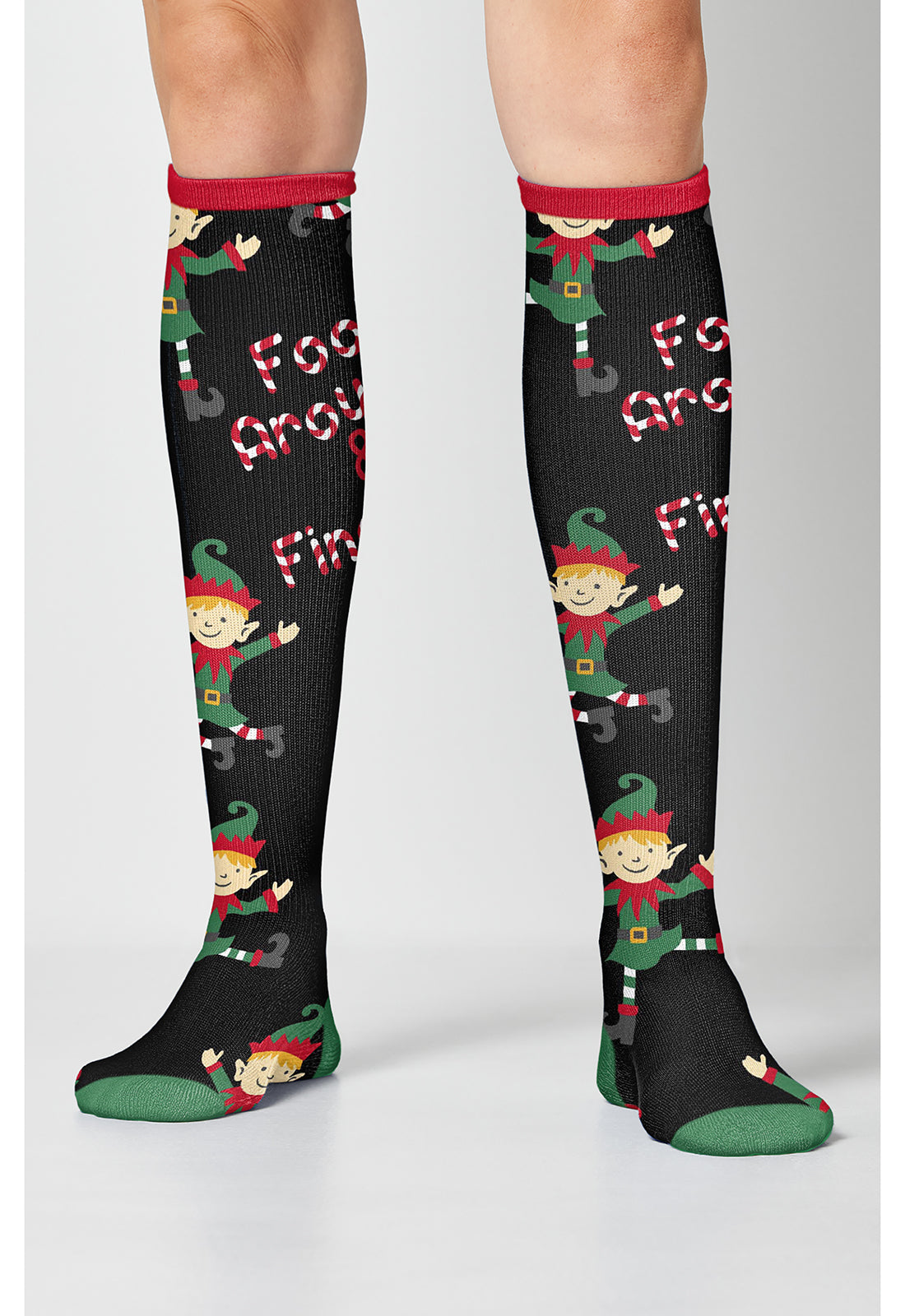 Cherokee Legwear Women's PRINTSUPPOR Women's 10-15mmHg Compression Socks