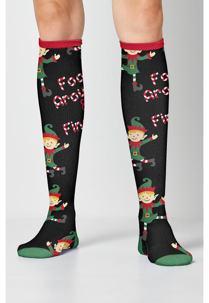 Cherokee Legwear Women's PRINTSUPPOR Women's 10-15mmHg Compression Socks