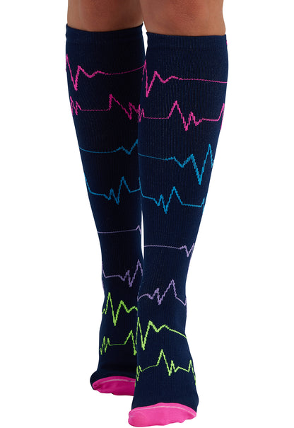 Cherokee Legwear Women's PRINTSUPPOR Women's 10-15mmHg Compression Socks