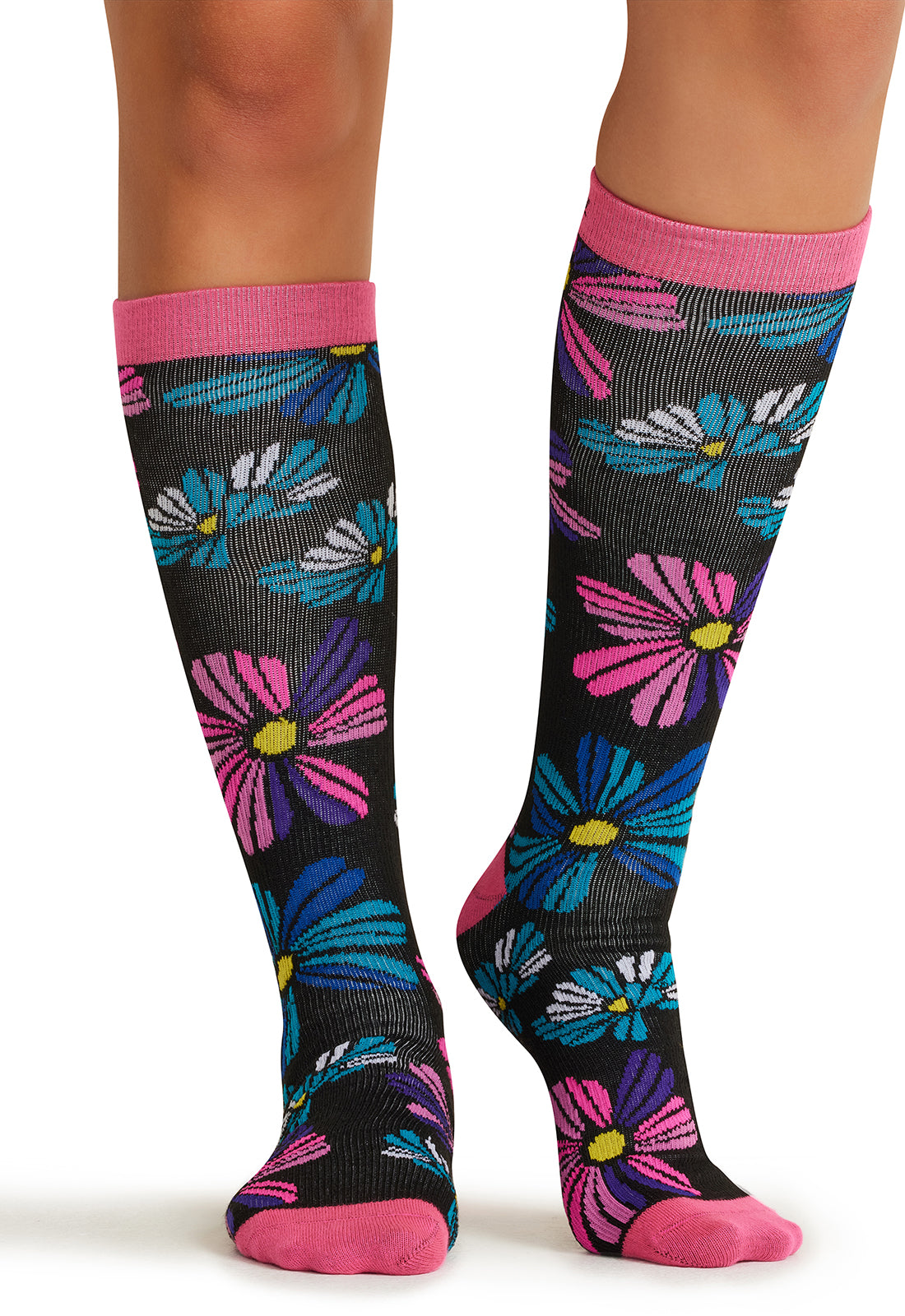 Cherokee Legwear Women's PRINTSUPPOR Women's 10-15mmHg Compression Socks