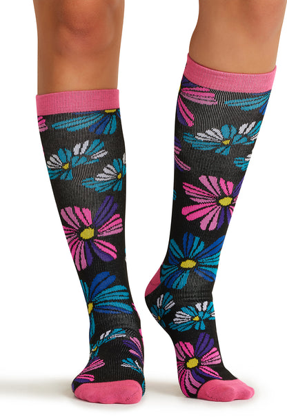 Cherokee Legwear Women's PRINTSUPPOR Women's 10-15mmHg Compression Socks