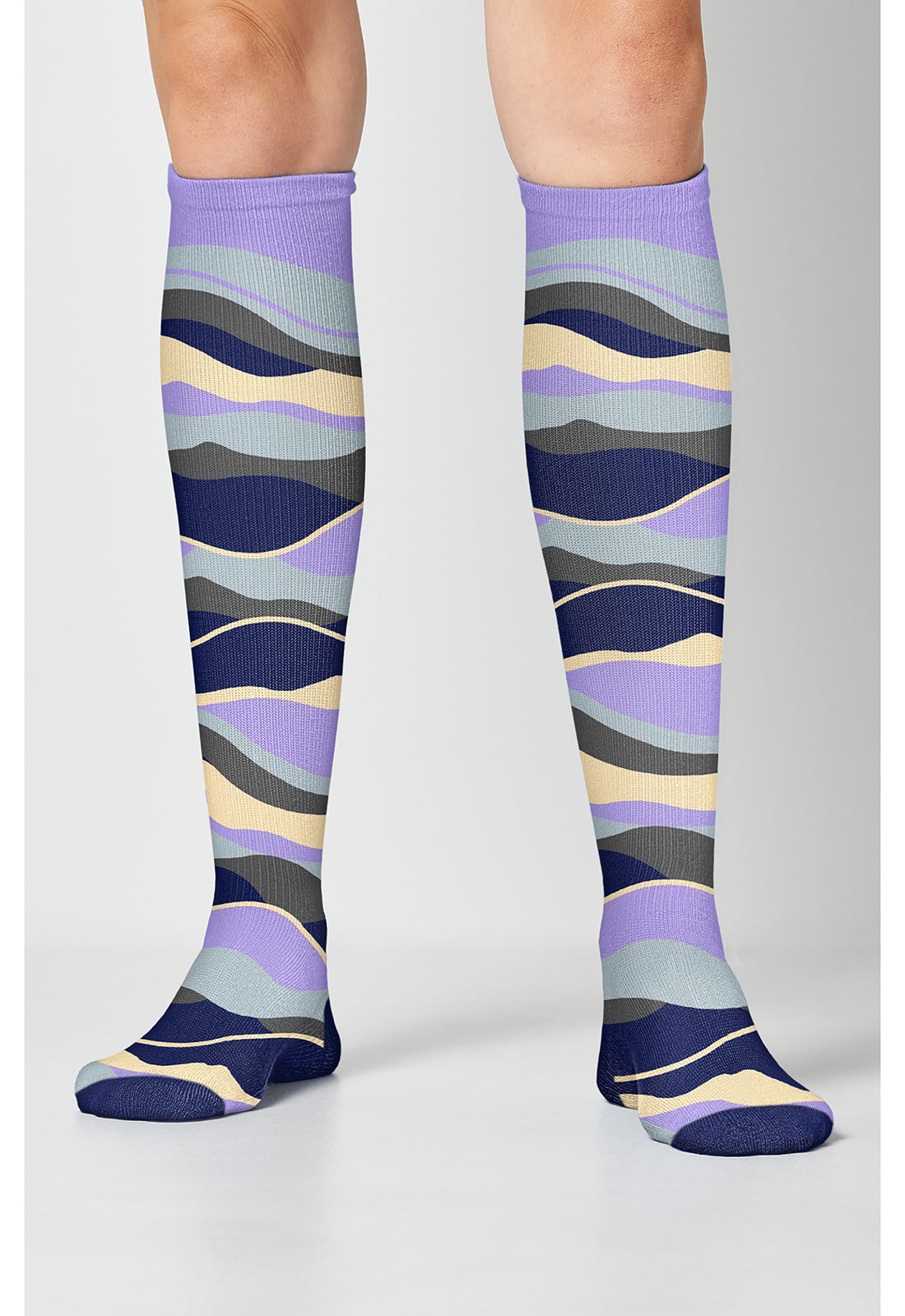 Cherokee Legwear Women's PRINTSUPPOR Women's 10-15mmHg Compression Socks