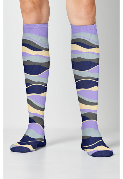 Cherokee Legwear Women's PRINTSUPPOR Women's 10-15mmHg Compression Socks