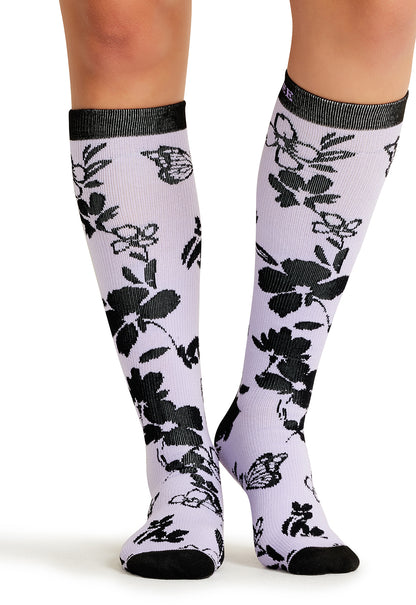Cherokee Legwear Women's PRINTSUPPOR Women's 10-15mmHg Compression Socks