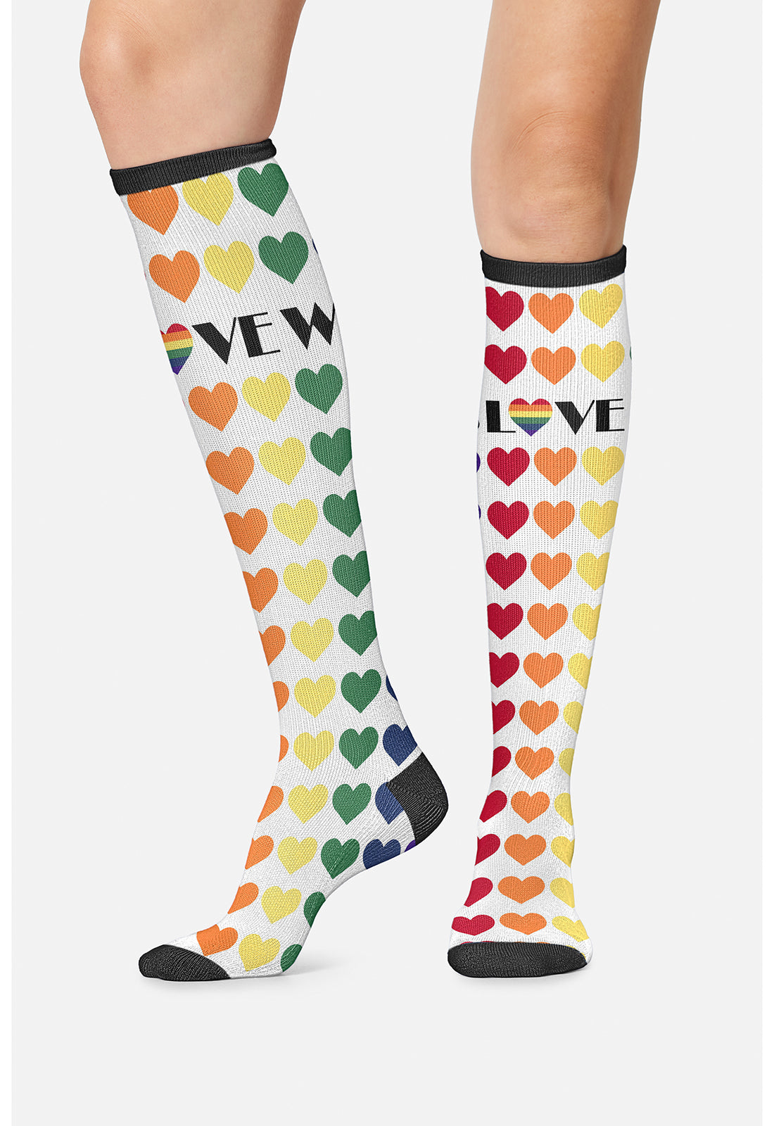 Cherokee Legwear Women's PRINTSUPPOR Women's 10-15mmHg Compression Socks