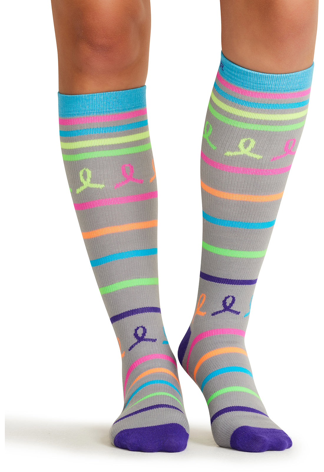 Cherokee Legwear Women's PRINTSUPPOR Women's 10-15mmHg Compression Socks