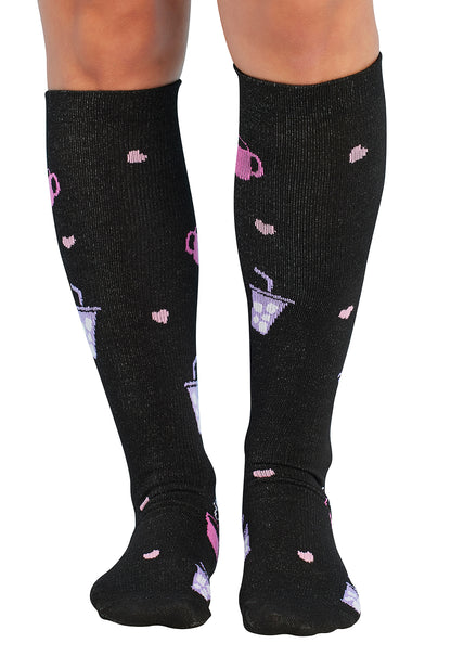 Cherokee Legwear Women's PRINTSUPPOR Women's 10-15mmHg Compression Socks