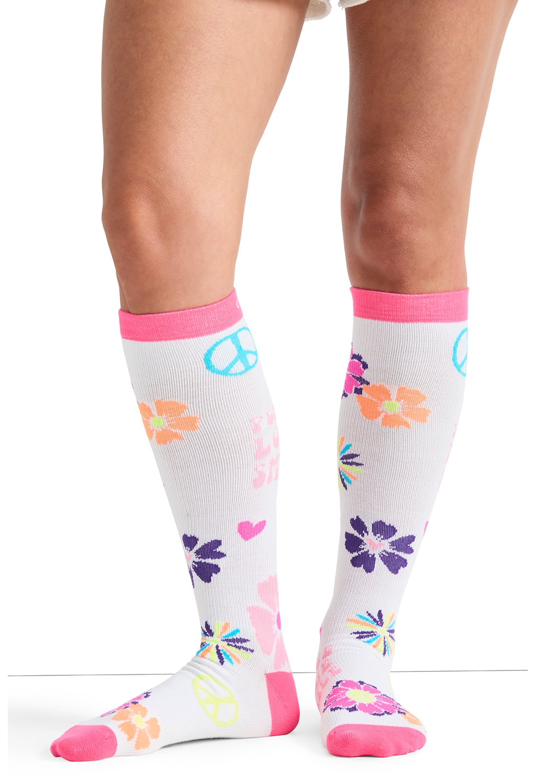 Cherokee Legwear Women's PRINTSUPPOR Women's 10-15mmHg Compression Socks
