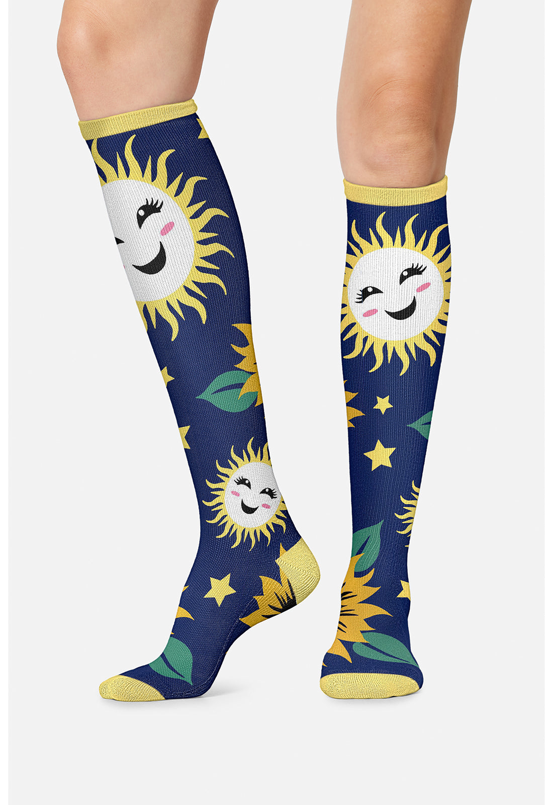 Cherokee Legwear Women's PRINTSUPPOR Women's 10-15mmHg Compression Socks
