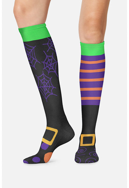 Cherokee Legwear Women's PRINTSUPPOR Women's 10-15mmHg Compression Socks