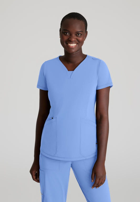 Skechers Slip-Ins SKT220 Plus Size Serene 3-Pocket V-Neck Top