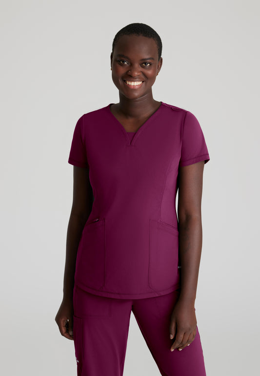 Skechers Slip-Ins SKT220 Plus Size Serene 3-Pocket V-Neck Top