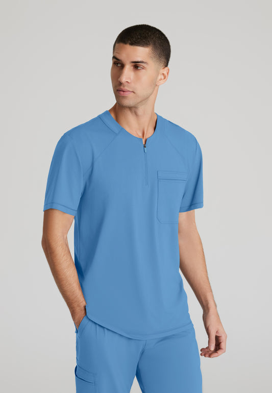 Skechers Slip-Ins Men’s SKT229 Flex Single Pocket Curved Neck Scrub Top