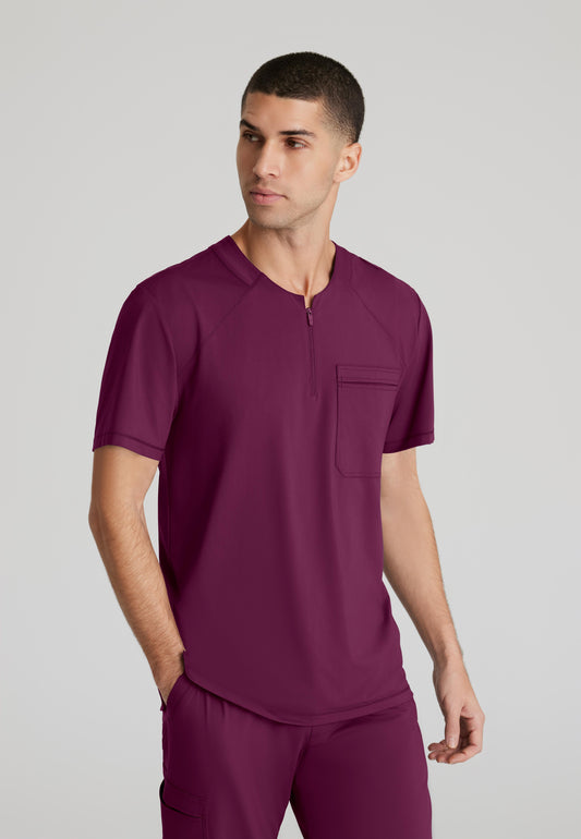 Skechers Slip-Ins Men’s SKT229 Flex Single Pocket Curved Neck Scrub Top
