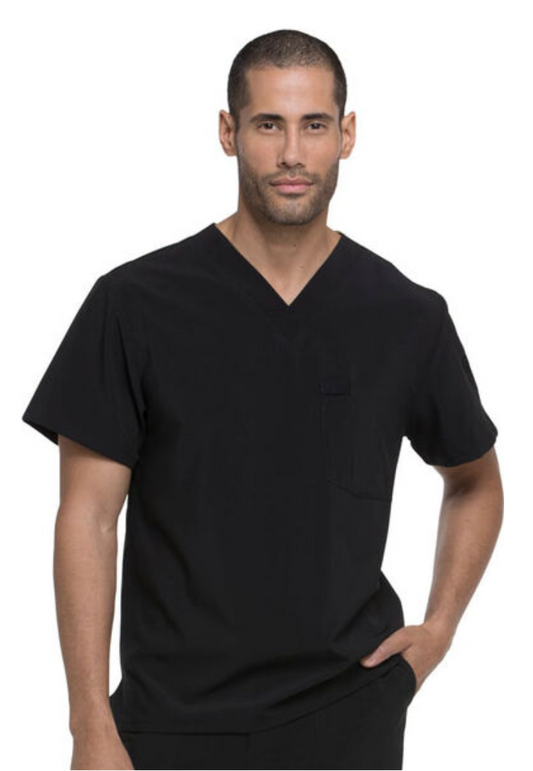 Dickies EDS Essentials DK635 Plus Size Men's V-Neck Solid Scrub Top