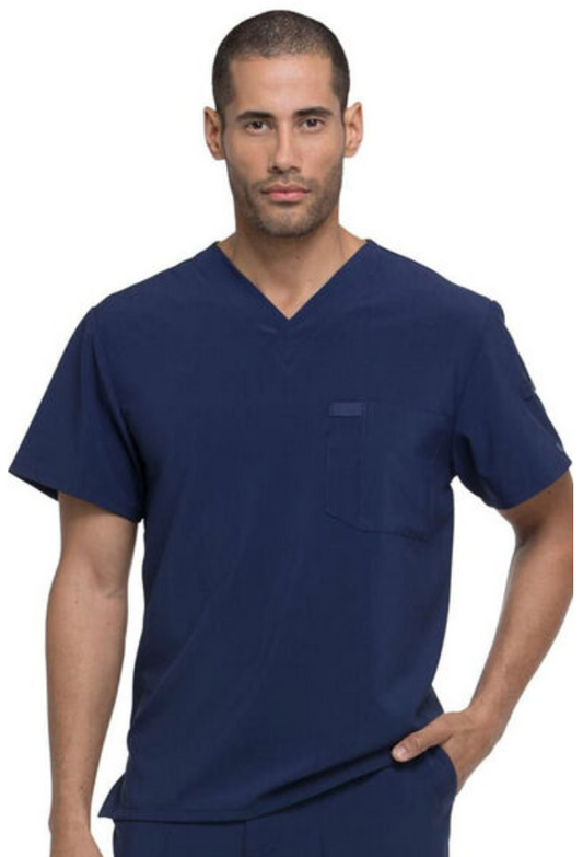 Dickies EDS Essentials DK635 Plus Size Men's V-Neck Solid Scrub Top