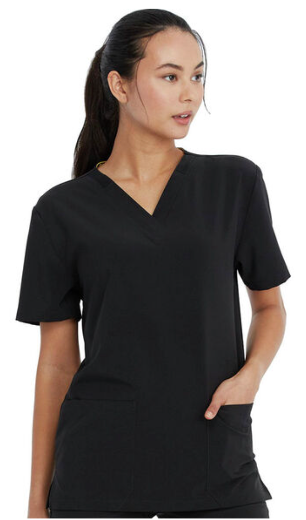 Dickies EDS Essentials DK619 Plus Size Unisex V-Neck Solid Scrub Top