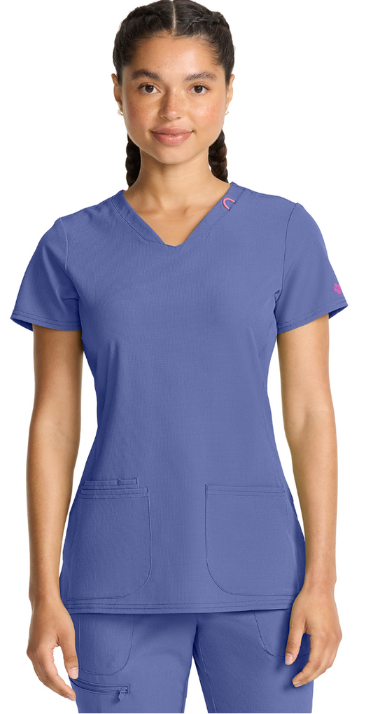 Med Couture Amp MC702 Plus Size V-Neck Top