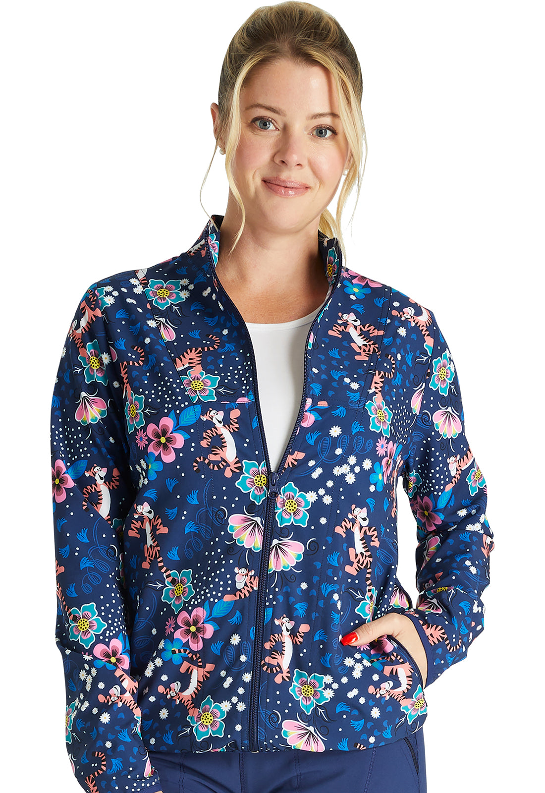 Tooniforms Disney Women's TF320 Packable Print Jacket