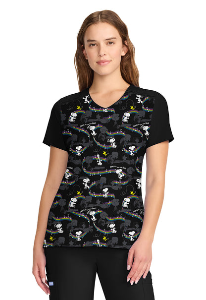 Cherokee Licensed Women's TF639 V-Neck Top