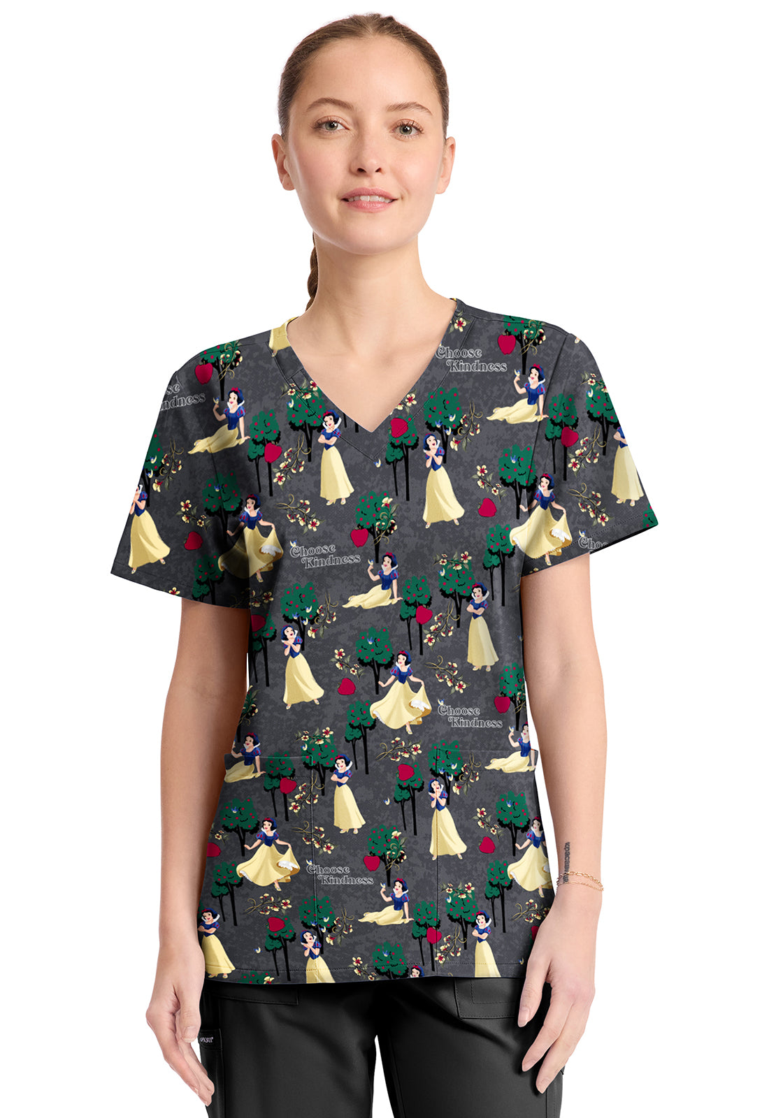 Cherokee Licensed Women's TF794 V-Neck Top