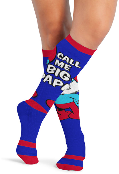 Tooniforms Legwear Men's TMPRINTSUPPOR Men's 10-15mmHg Compression Socks