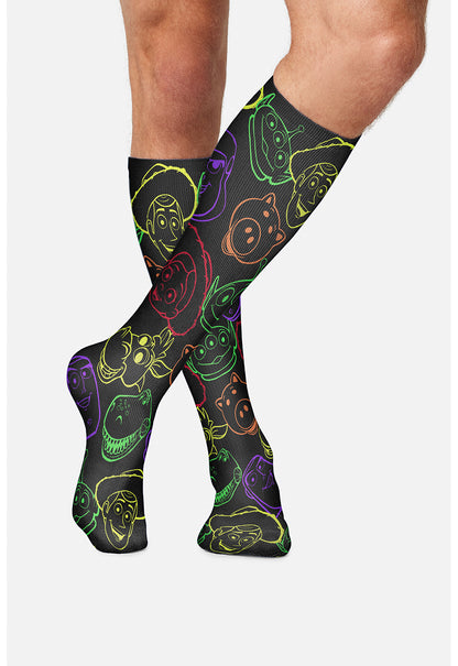 Tooniforms Legwear Men's TMPRINTSUPPOR Men's 10-15mmHg Compression Socks