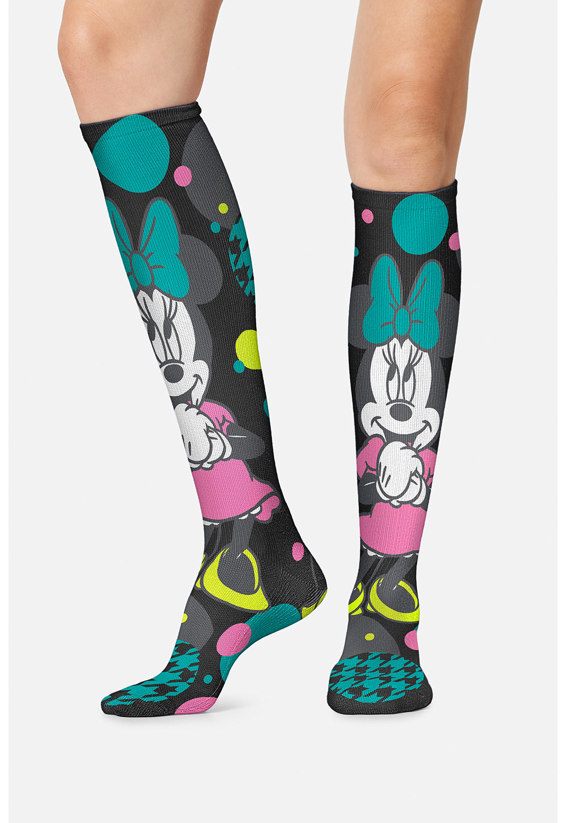 TF TOONS LEGWEAR Women's TPRINTSUPPOR Women's 10-15mmHg Compression Socks