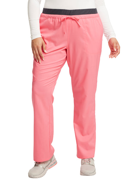 Cherokee WW Revolution Women's WW105 Mid Rise Tapered Leg Drawstring Pant