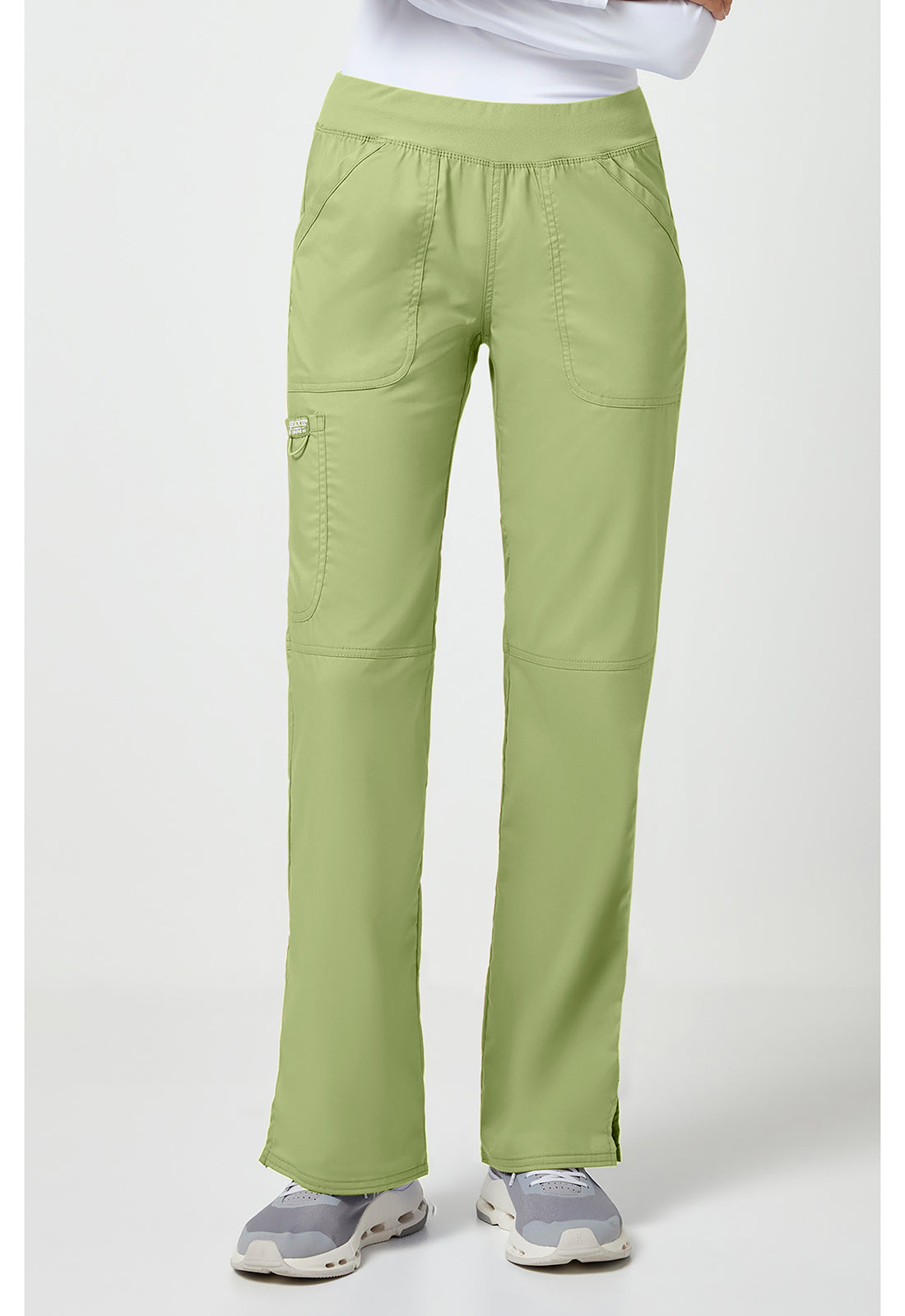 Cherokee WW Revolution Women's WW110 Mid Rise Straight Leg Pull-on Pant