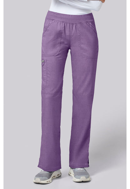 Cherokee WW Revolution Women's WW110 Mid Rise Straight Leg Pull-on Pant
