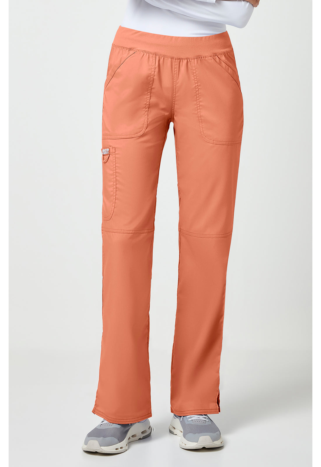 Cherokee WW Revolution Women's WW110 Mid Rise Straight Leg Pull-on Pant