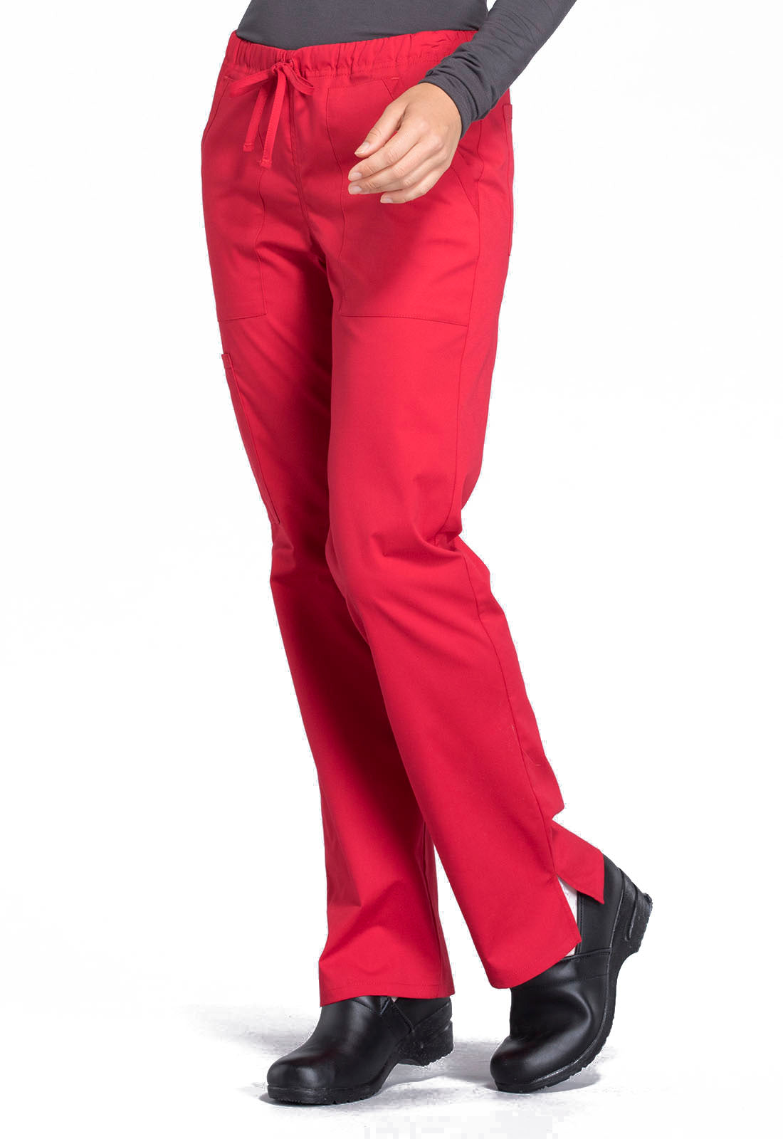 Cherokee WW Professionals Women's WW160 Mid Rise Straight Leg