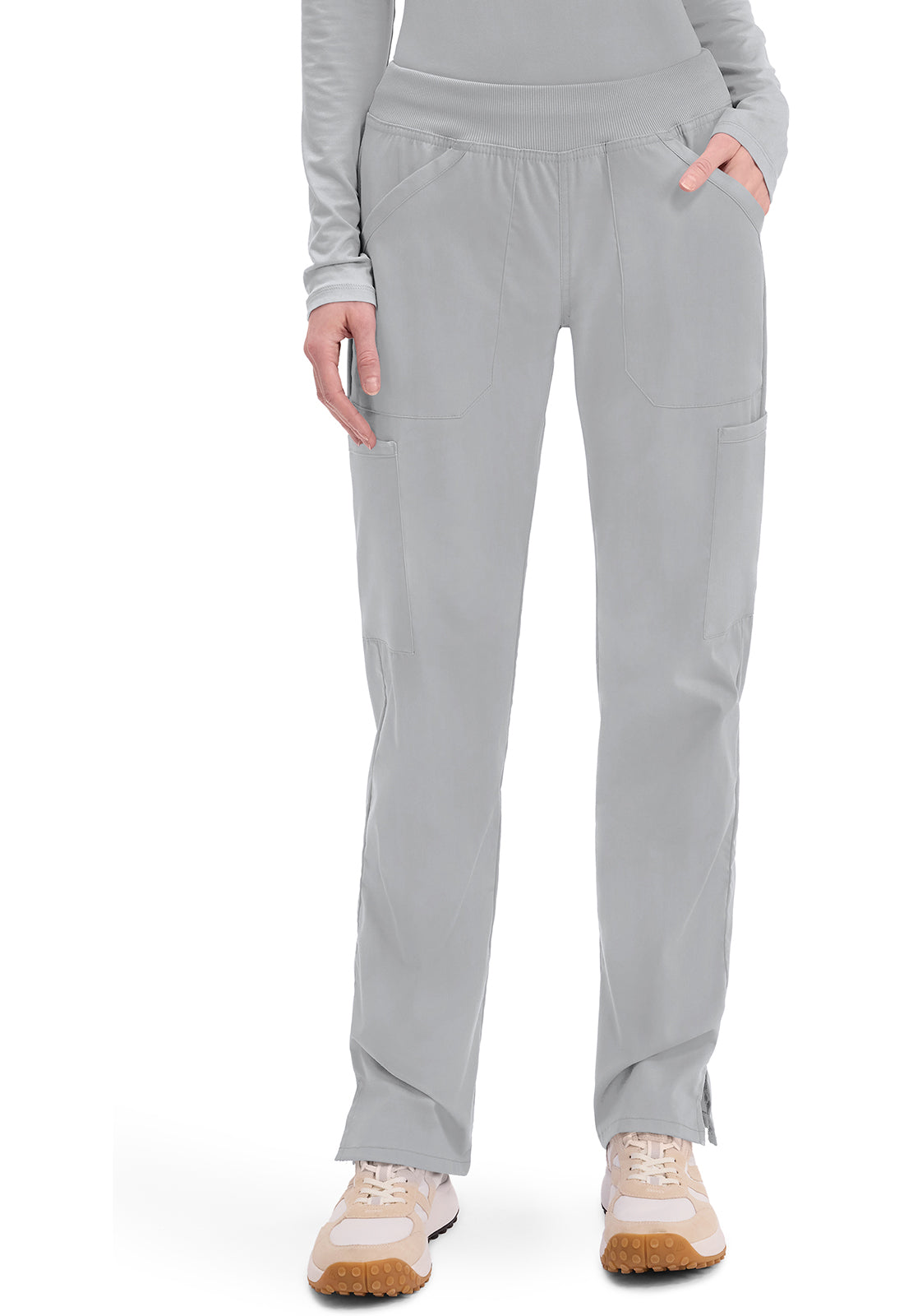 WW Professionals Women's WW170 Mid Rise Straight Leg Pull-on Cargo Pant