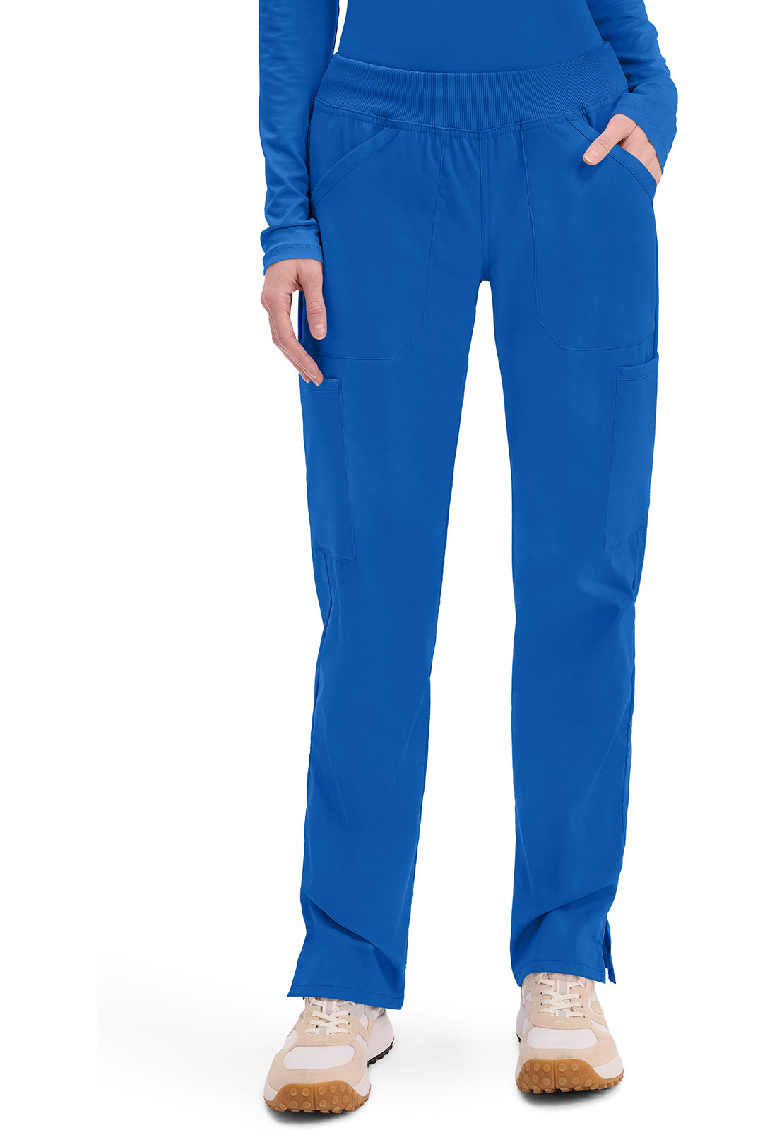 WW Professionals Women's WW170 Mid Rise Straight Leg Pull-on Cargo Pant