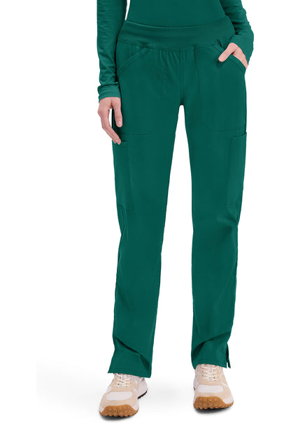 WW Professionals Women's WW170 Mid Rise Straight Leg Pull-on Cargo Pant