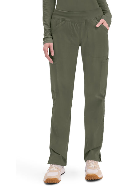 WW Professionals Women's WW170 Mid Rise Straight Leg Pull-on Cargo Pant