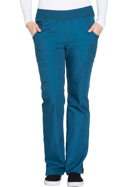 Cherokee WW Originals Women's WW210 Mid Rise Straight Leg Pull-on Cargo Pant
